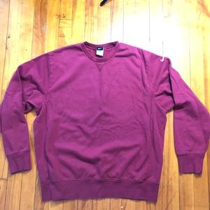 Nike Burgundy Crewneck Sweatshirt
